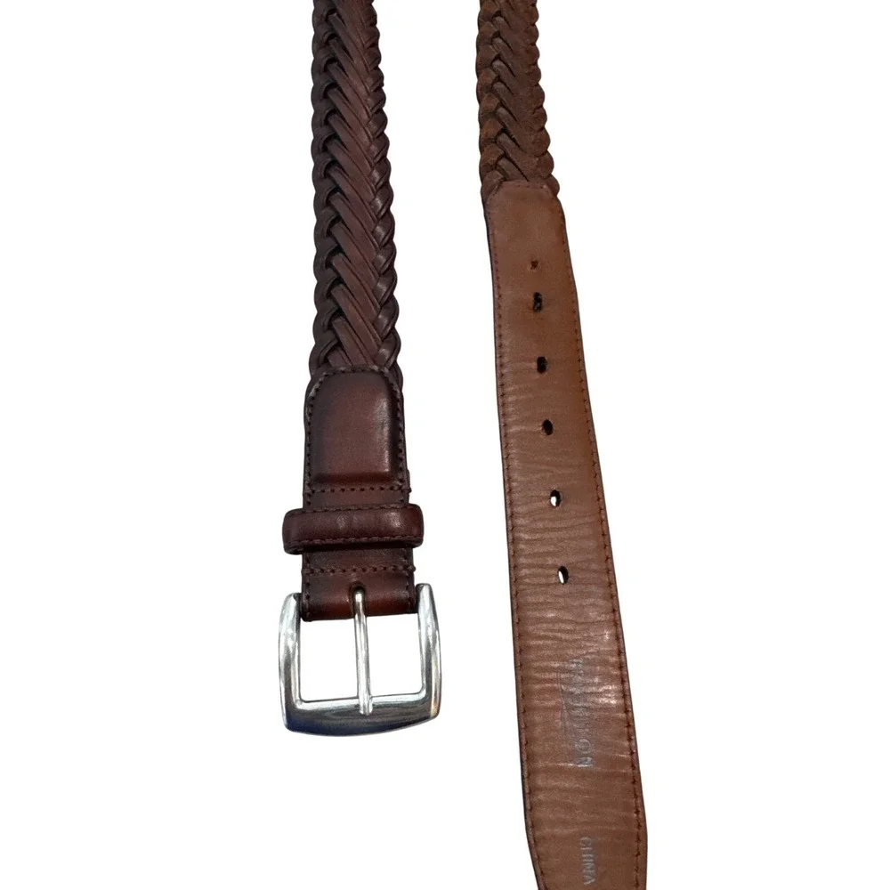 Men's Brighton DONEGAL TAPER Brown‎ Leather Belt Size 36 Stylish